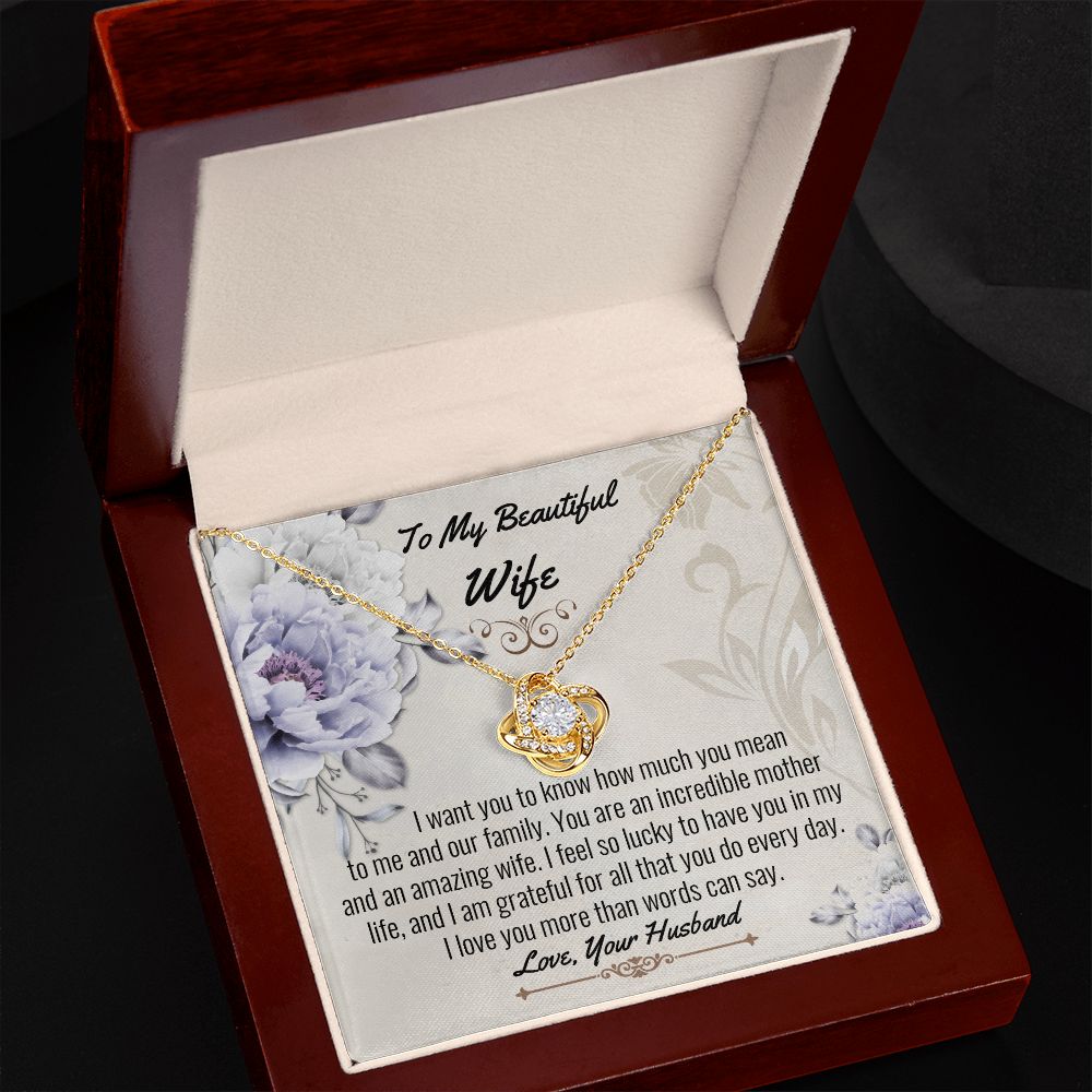 Wife Love Knot Necklace