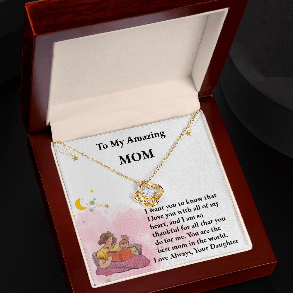 Mom Love Knot Necklace