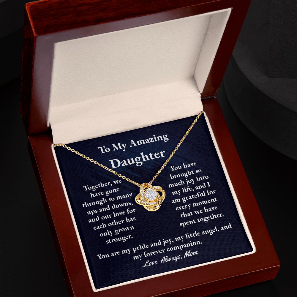 Daughter Love Knot Necklace