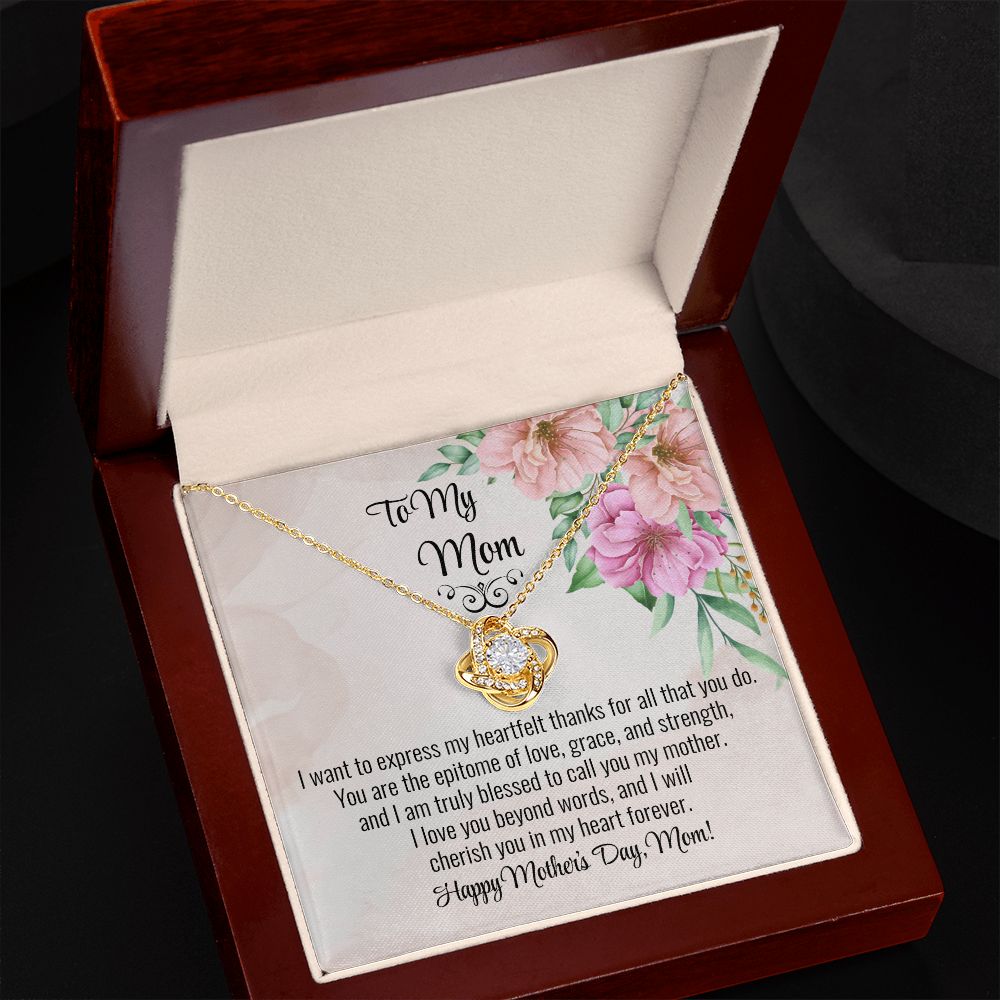Mom Love Knot Necklace