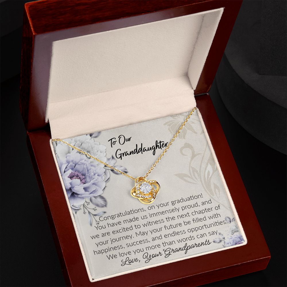 Granddaughter Love Knot Necklace