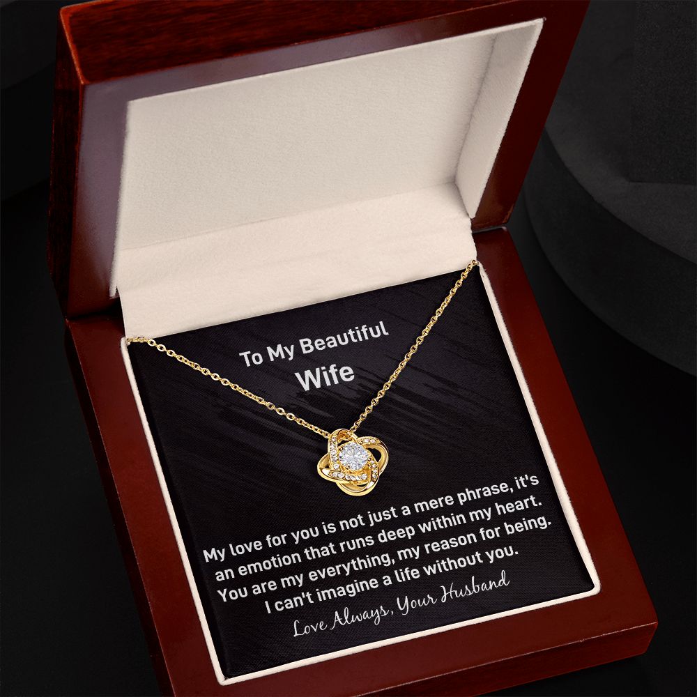 Wife Love Knot Necklace