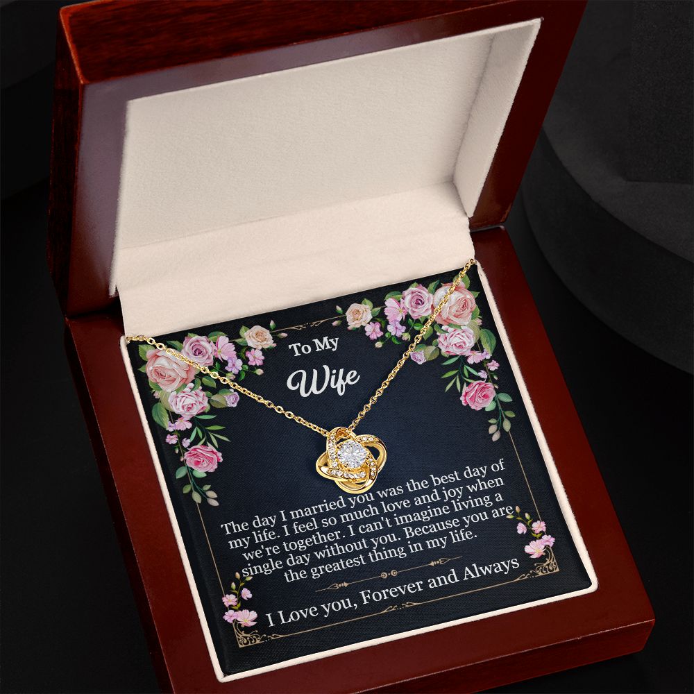 Wife Love Knot Necklace