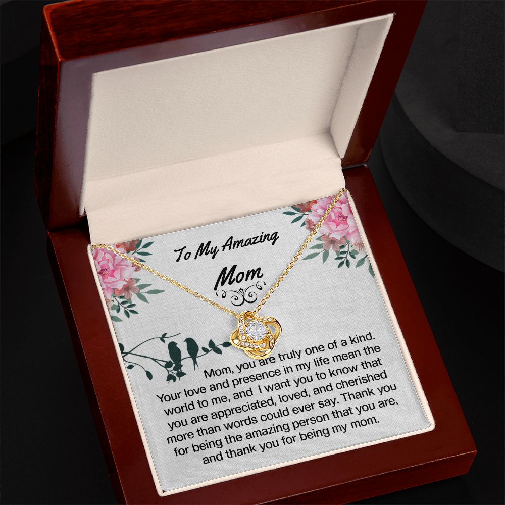 Mom Love Knot Necklace