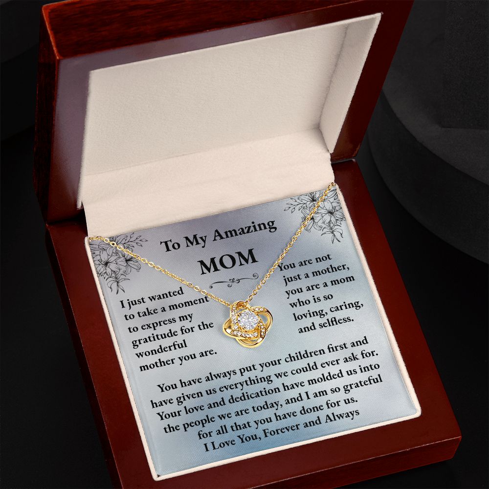 MOM Love Knot Necklace