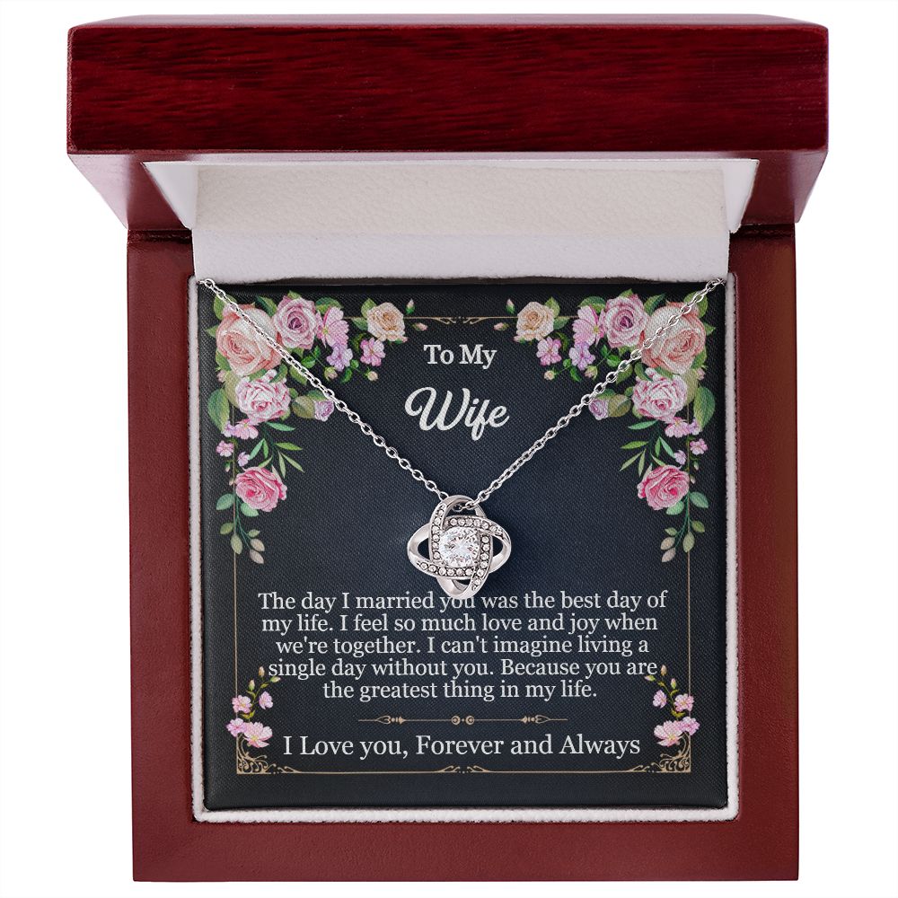 Wife Love Knot Necklace