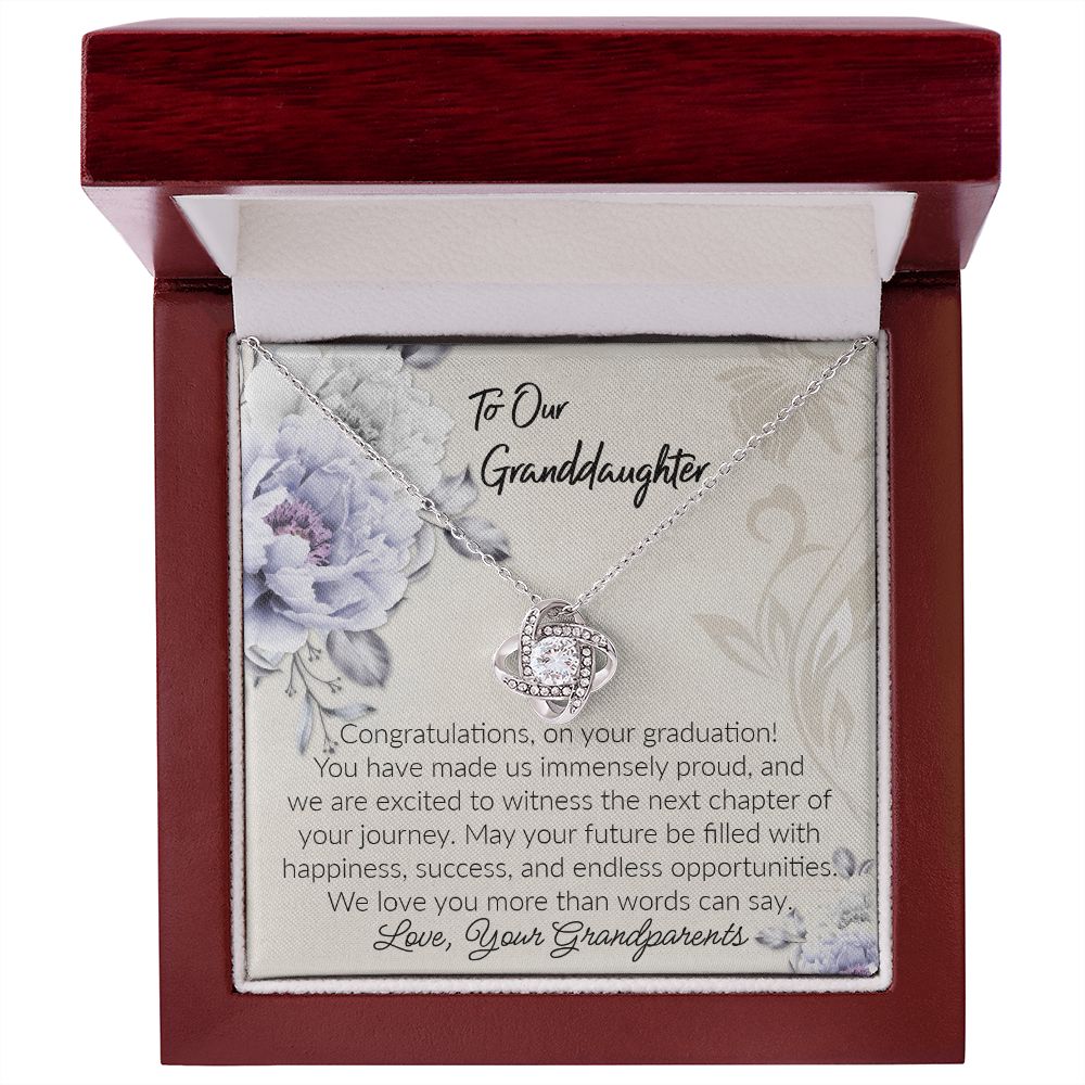 Granddaughter Love Knot Necklace