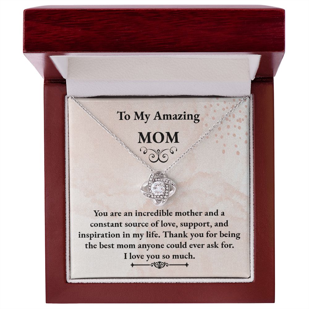 MOM Love Knot Necklace