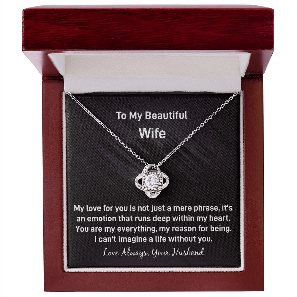 Wife Love Knot Necklace
