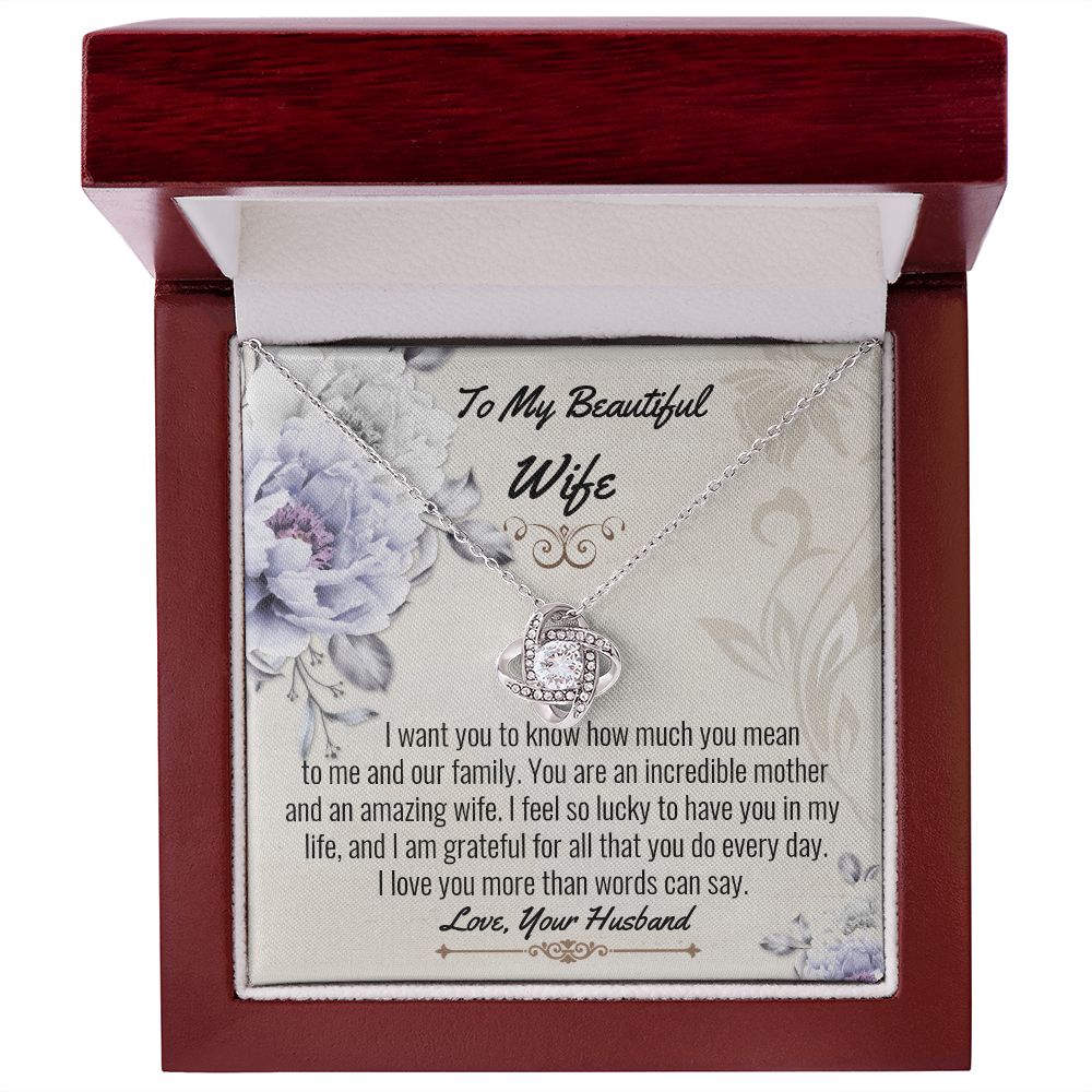 Wife Love Knot Necklace