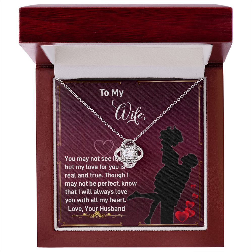 Wife Love Knot Necklace