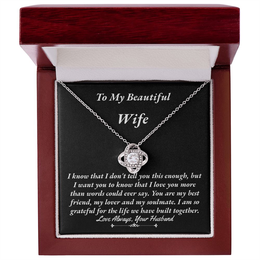 Wife Love Knot Necklace