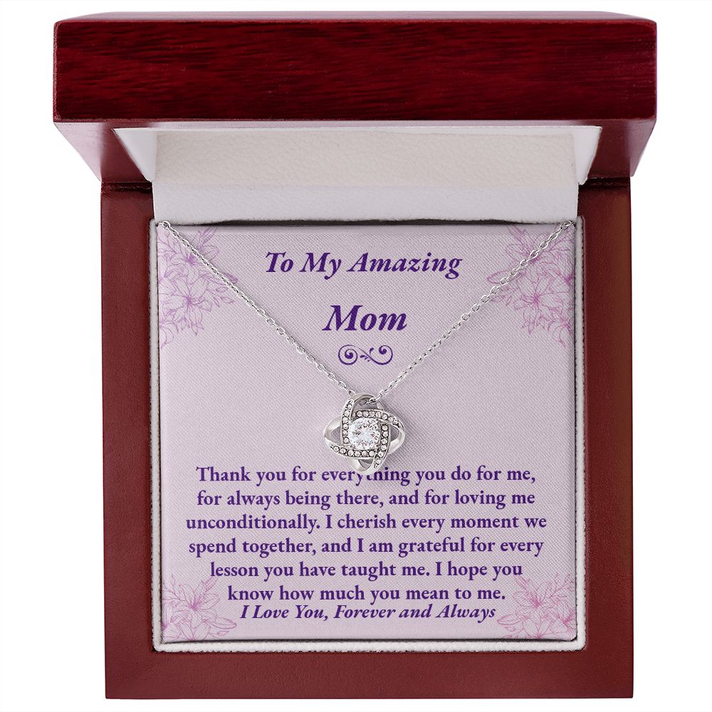 Mom Love Knot Necklace