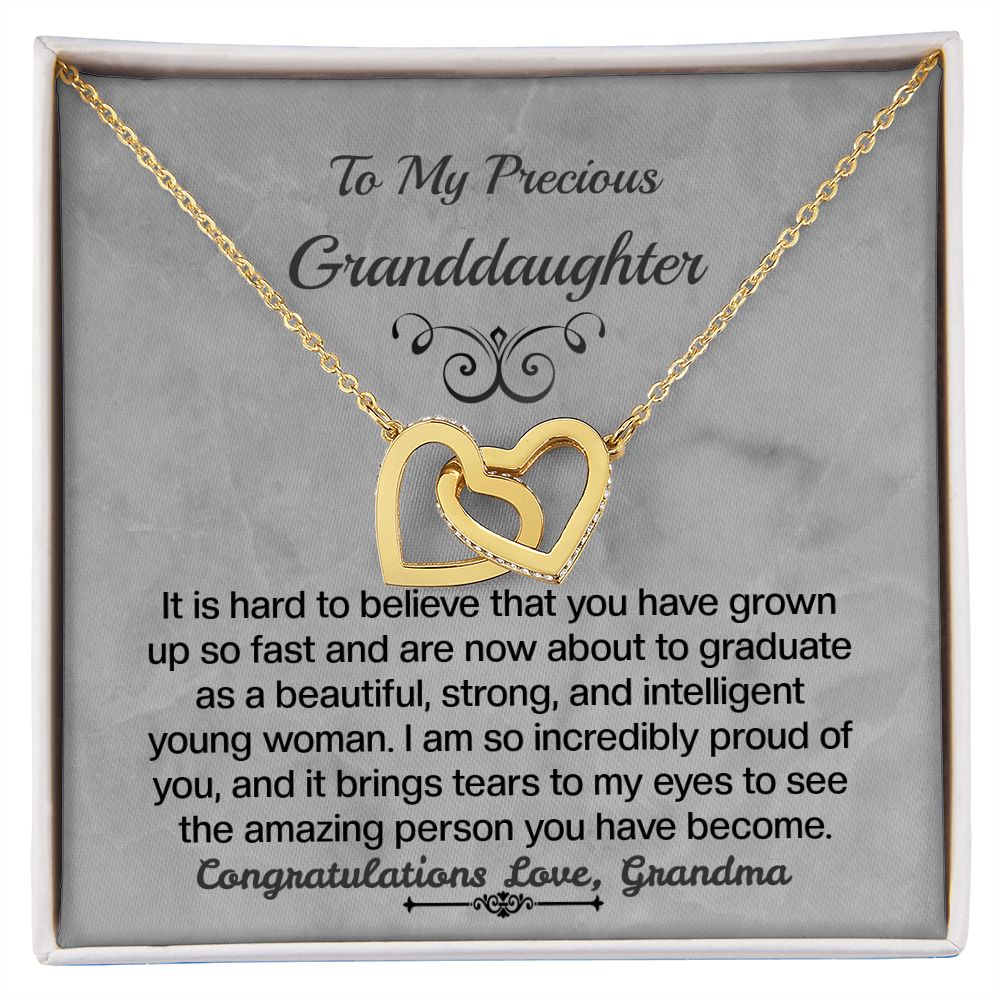 Granddaughter Interlocking Hearts Necklace