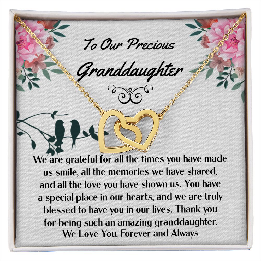 Granddaughter Interlocking Hearts Necklace