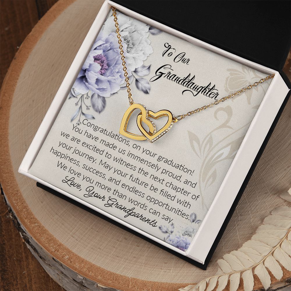 Granddaughter Interlocking Hearts Necklace