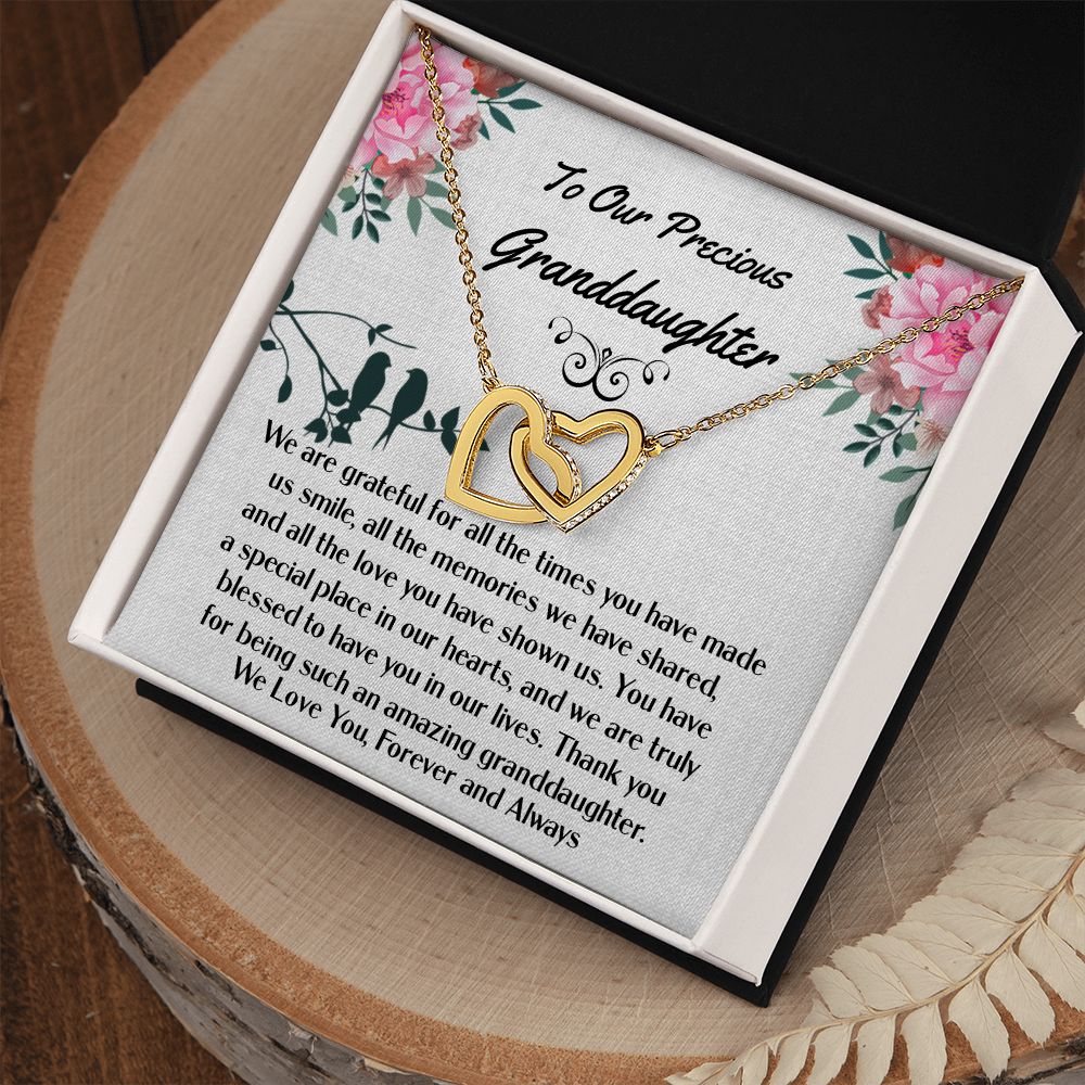 Granddaughter Interlocking Hearts Necklace