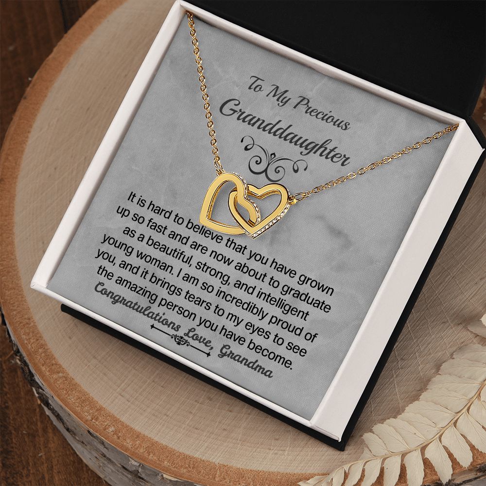 Granddaughter Interlocking Hearts Necklace