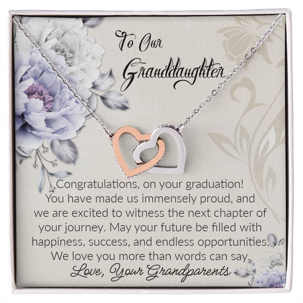 Granddaughter Interlocking Hearts Necklace