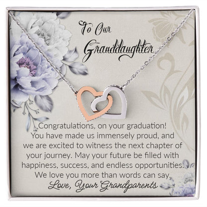 Granddaughter Interlocking Hearts Necklace