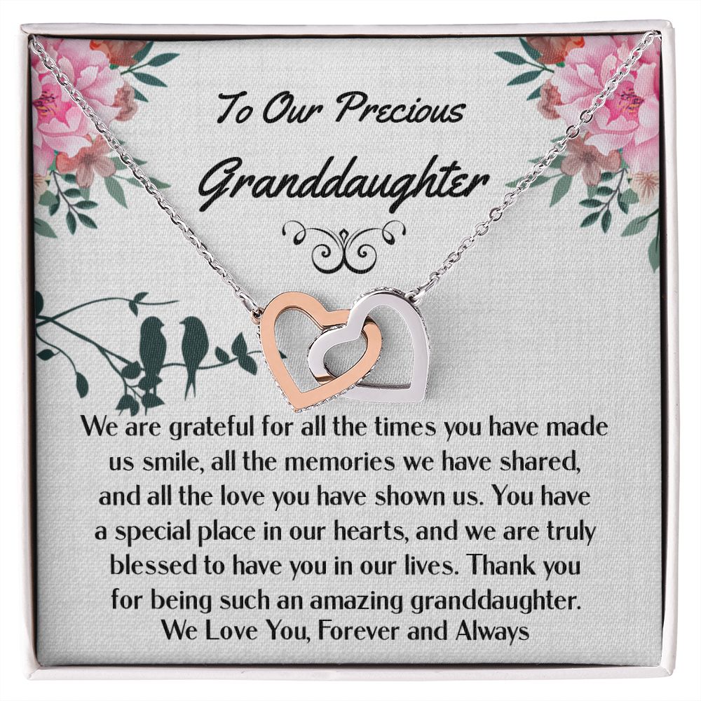 Granddaughter Interlocking Hearts Necklace