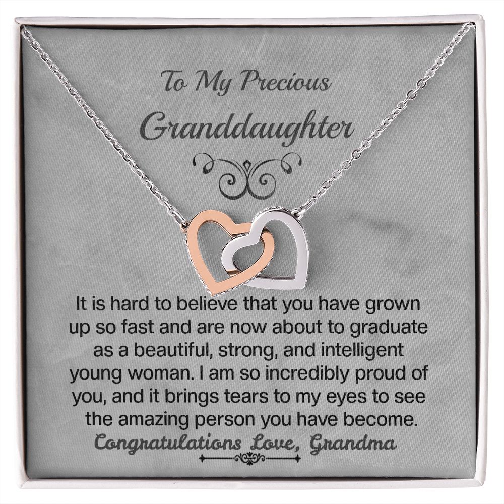 Granddaughter Interlocking Hearts Necklace