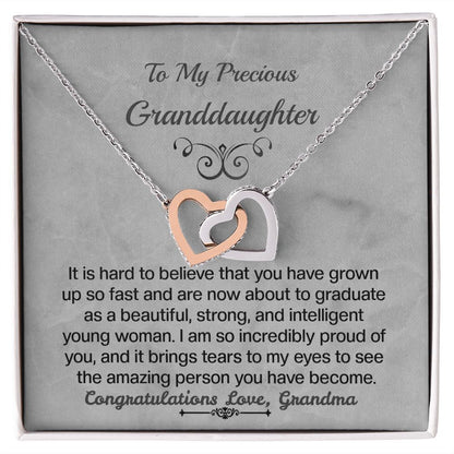 Granddaughter Interlocking Hearts Necklace
