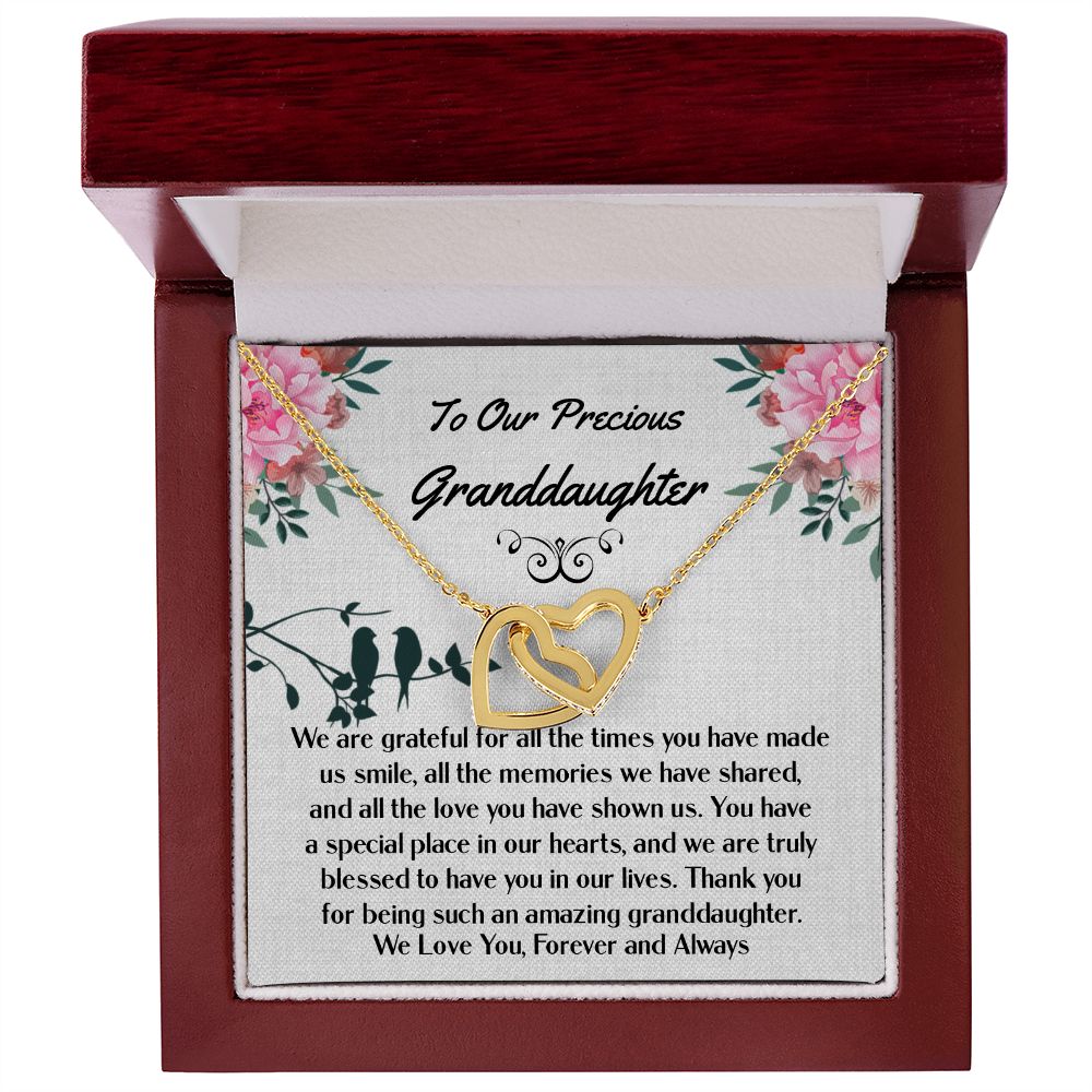 Granddaughter Interlocking Hearts Necklace
