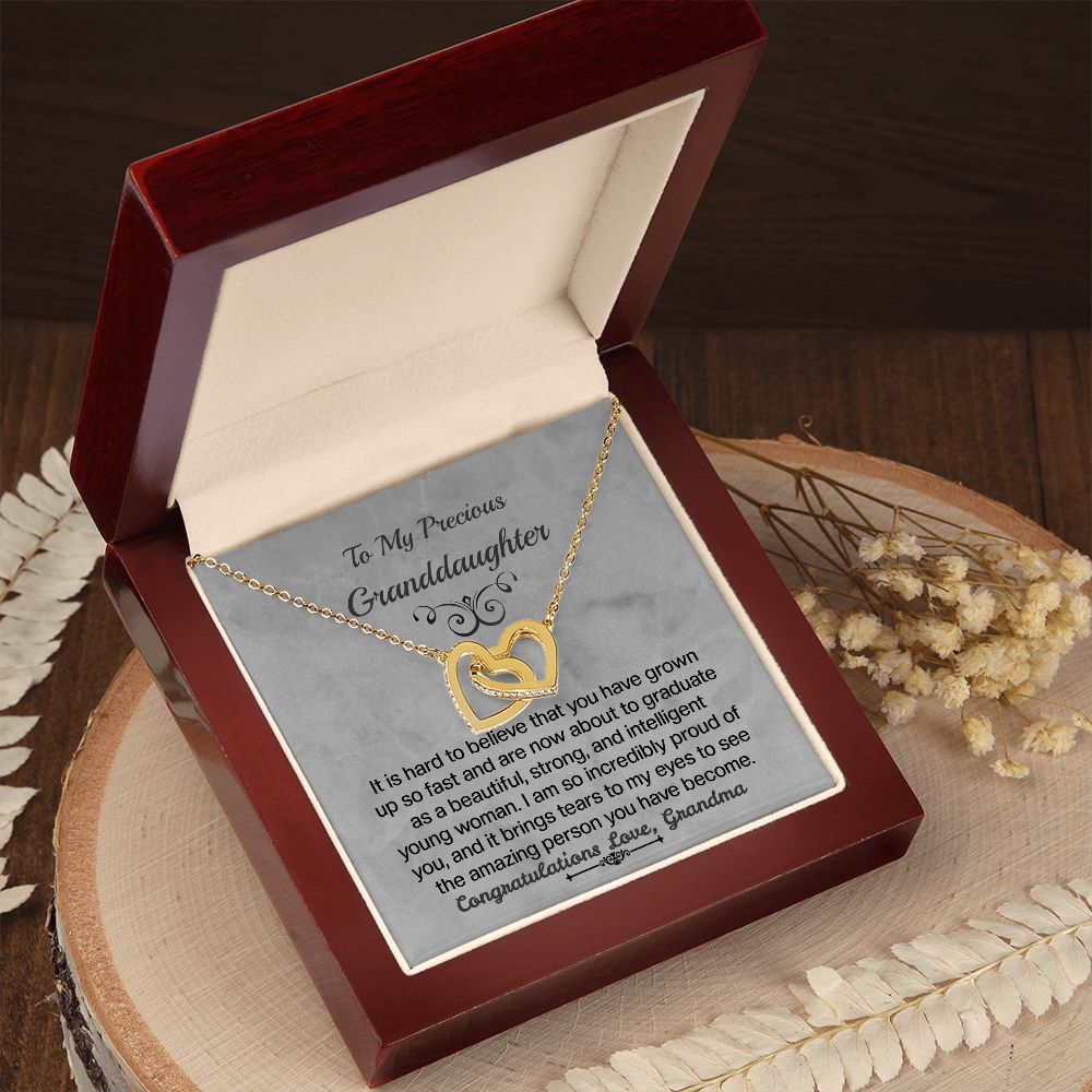 Granddaughter Interlocking Hearts Necklace