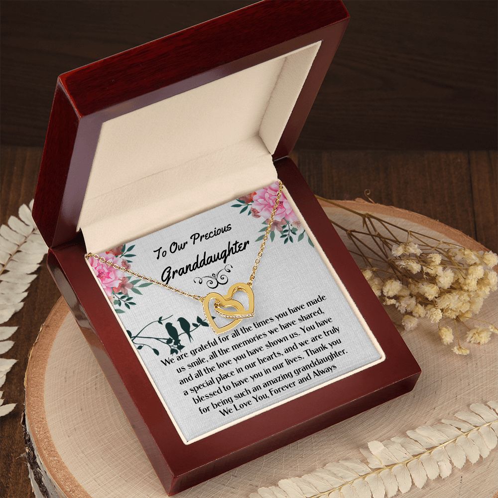 Granddaughter Interlocking Hearts Necklace