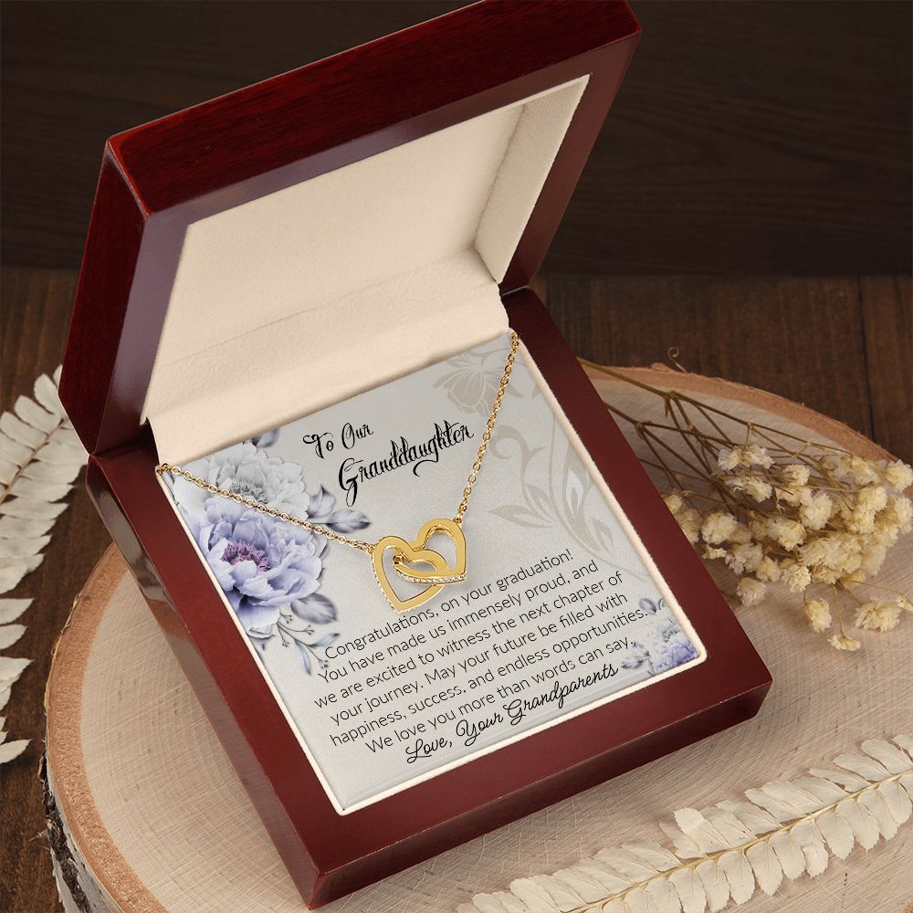 Granddaughter Interlocking Hearts Necklace