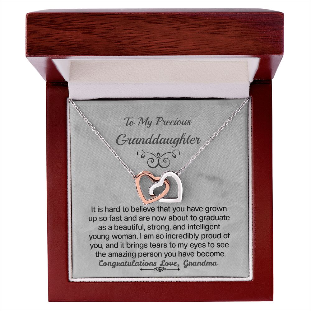 Granddaughter Interlocking Hearts Necklace