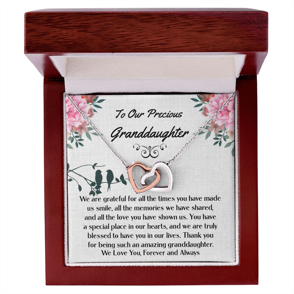 Granddaughter Interlocking Hearts Necklace