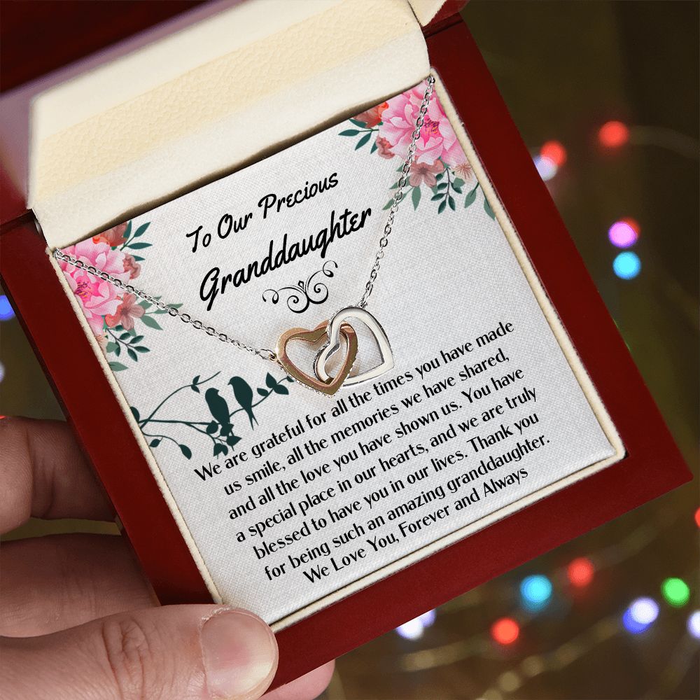 Granddaughter Interlocking Hearts Necklace