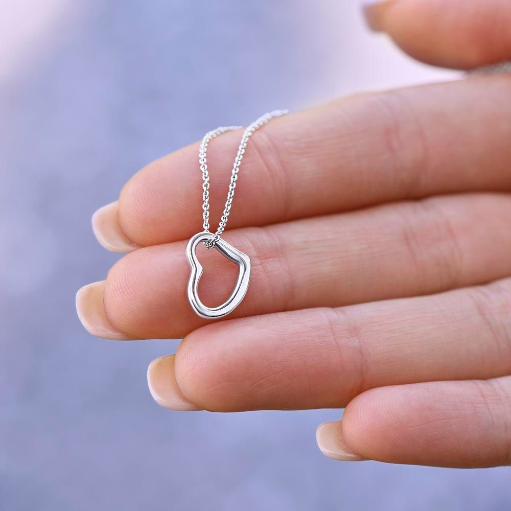 Granddaughter Delicate Heart Necklace