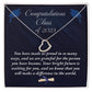 Graduation Gold Delicate Heart Necklace