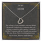 Mom Delicate Heart Necklace