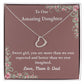 Daughter Delicate Heart Necklae