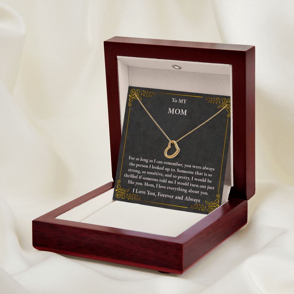 Mom Delicate Heart Necklace