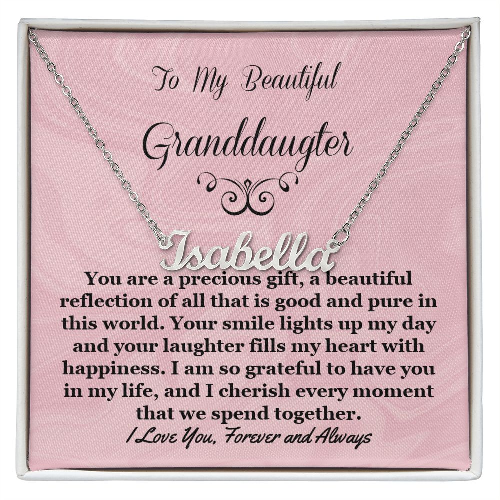 Granddaughter Personalized Name Necklace