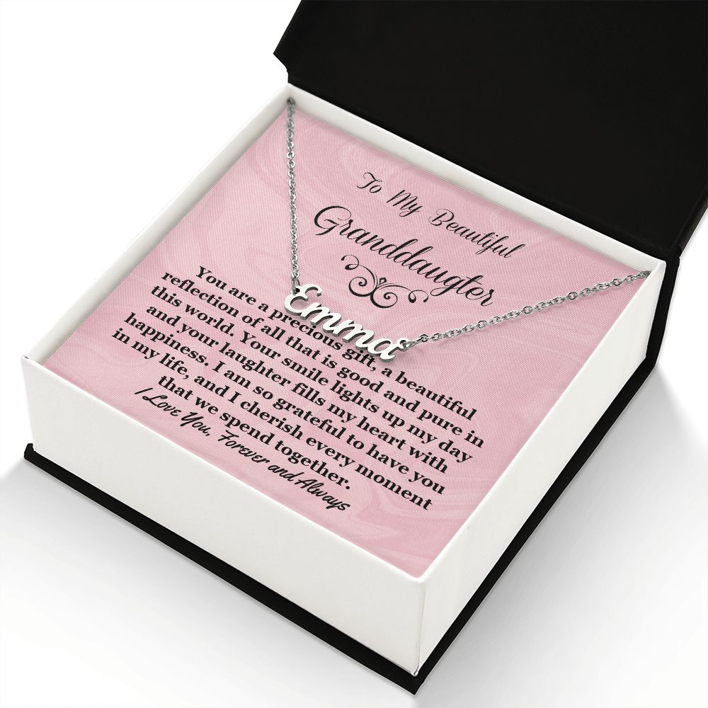 Granddaughter Personalized Name Necklace