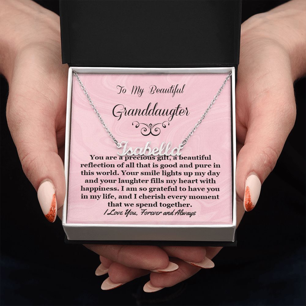 Granddaughter Personalized Name Necklace
