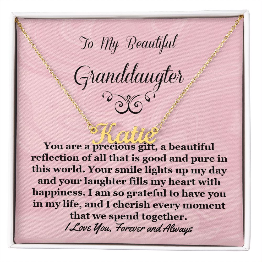 Granddaughter Personalized Name Necklace