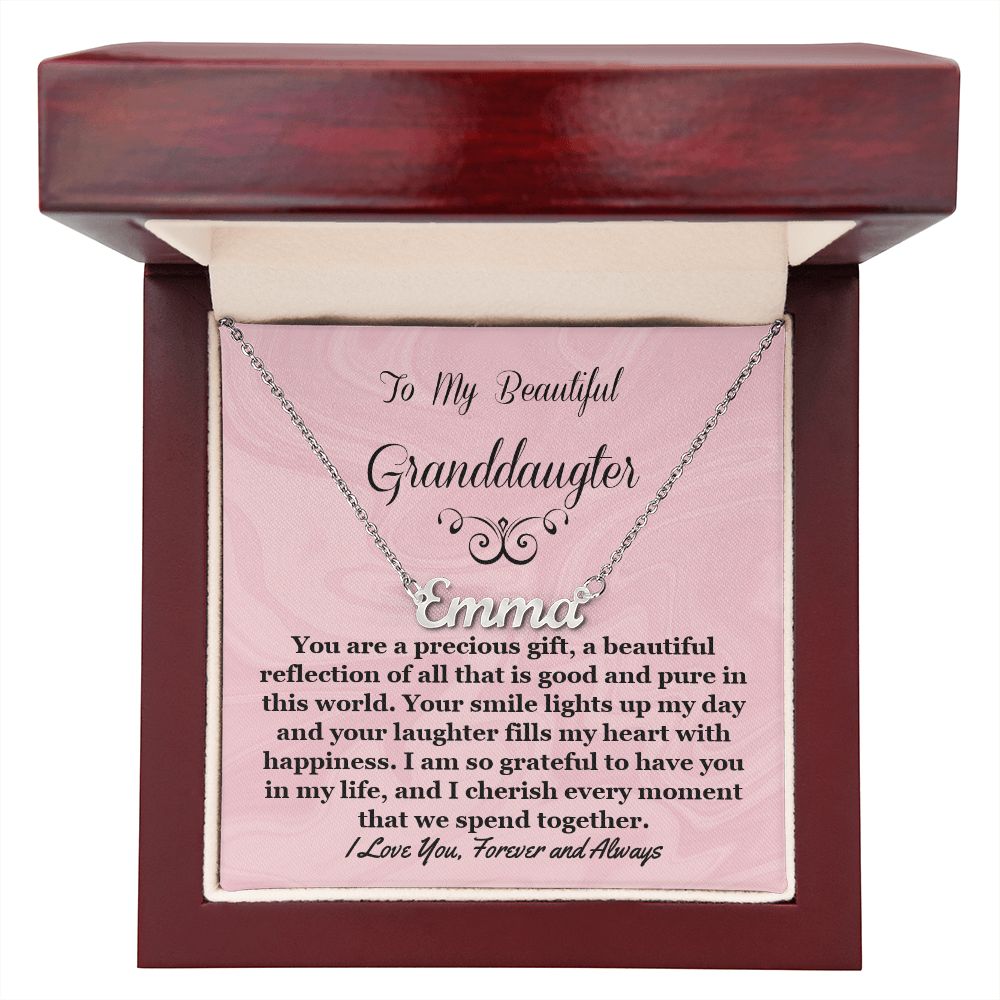 Granddaughter Personalized Name Necklace