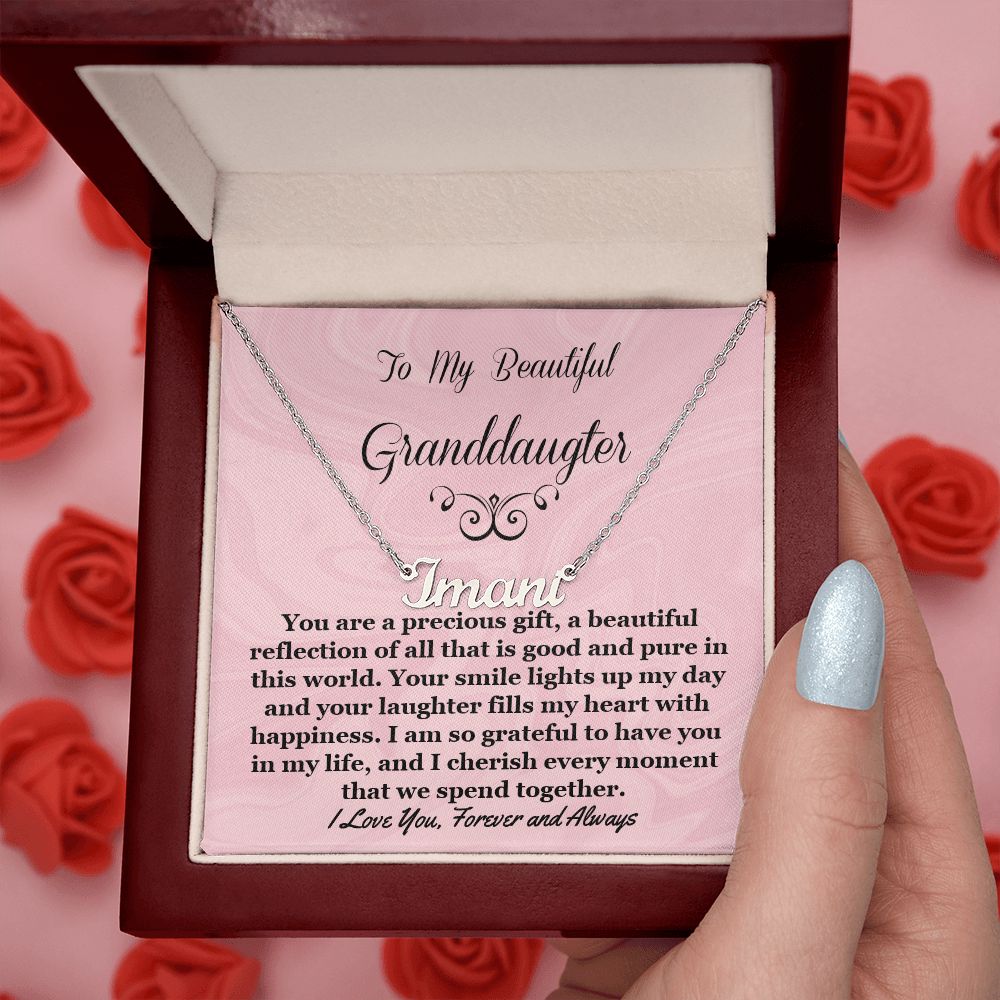 Granddaughter Personalized Name Necklace