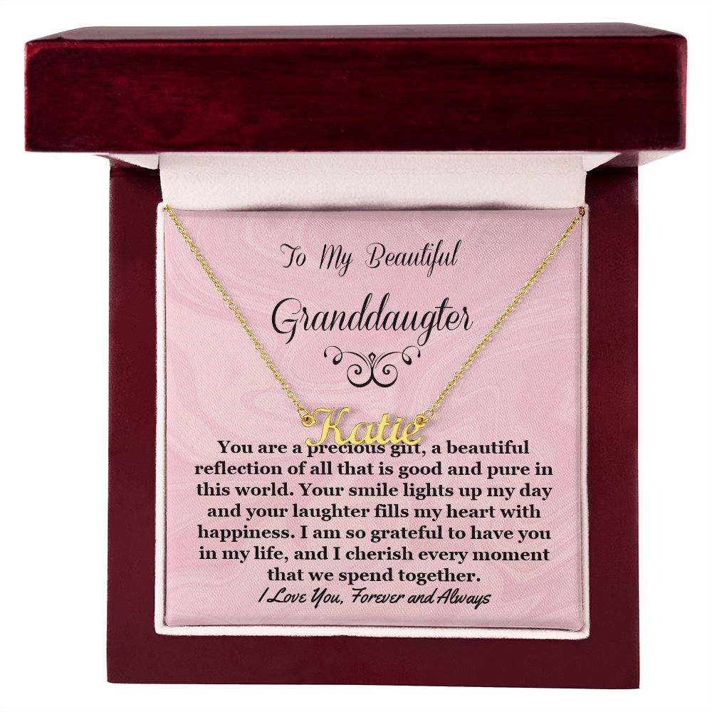 Granddaughter Personalized Name Necklace