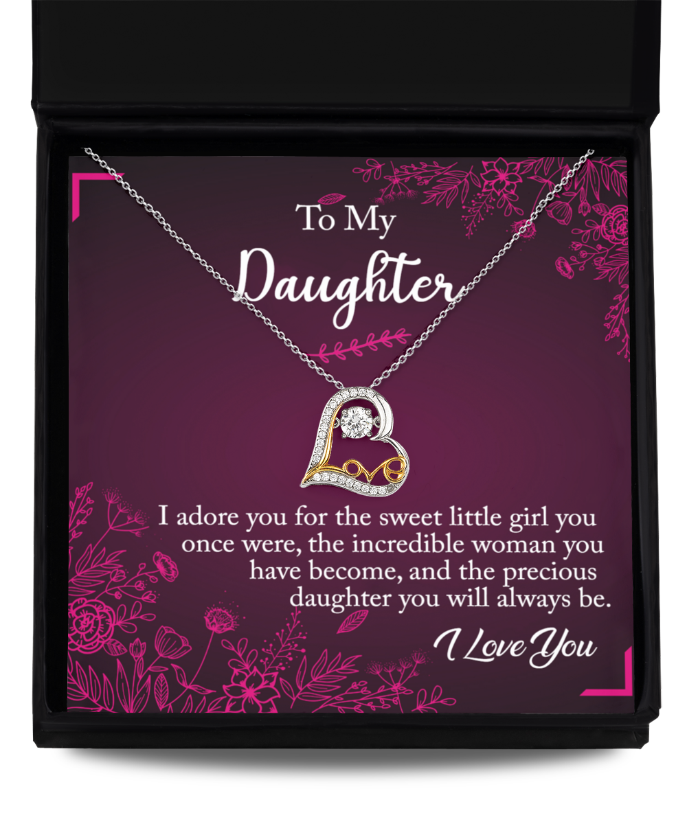 Daughter Love Dancing Necklace